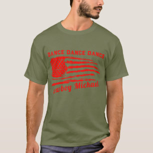T-shirt vert Liberté Pays Distressed Drapeau Rouge