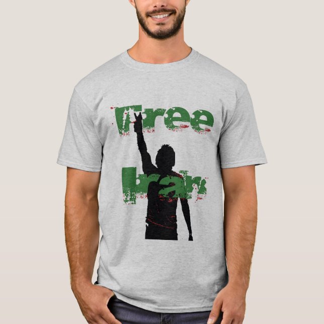 T-shirt Vert libre de l'Iran (Devant)