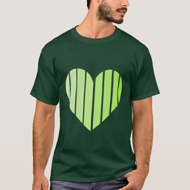 T-shirt vert mignon (Devant)