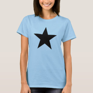 T-shirt Vert noir gris pourpre pentagone étoilé d'étoil