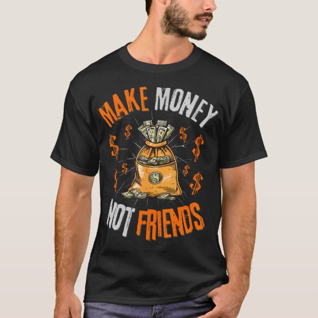 T-shirt Vert Olivier Et Orange (Devant)