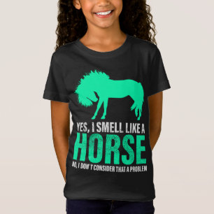 T-Shirt Vert Oui Je Sens Comme Un Cheval