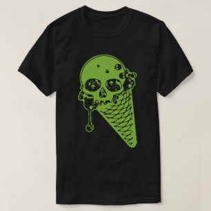 T-shirt vert poison crème glacée cône