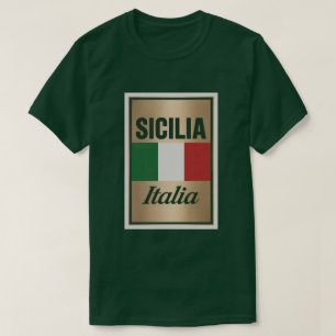 T-shirt vert Sicilia Italia
