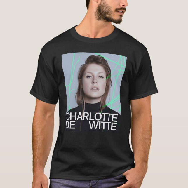 T-shirt vert strip dj musique drôle (Devant)