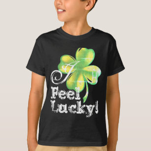 T-shirt vert trèfle et noir pour femmes St Patrick