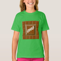 T-shirt vert trèfle fille CHOCOLAT OHIO
