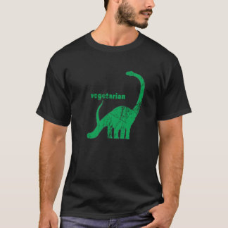 T-shirt Vert végétarien vintage de Brachiosaurus