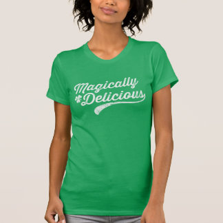 T-shirt vert Vintage magique