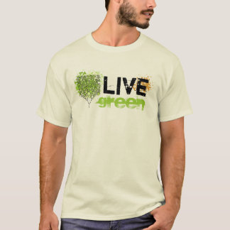 T-shirt Vert vivant