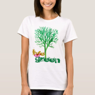 T-shirt Vert vivant T