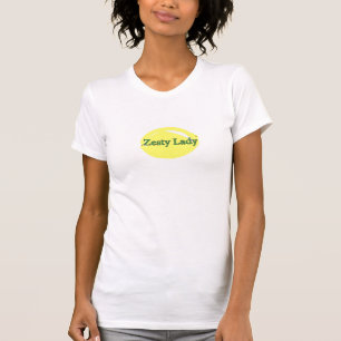 T-shirt vert Zesty Lady letton jaune citron