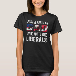 T-shirt Vertans Juste Un Père Régulier Essayant De Ne Pas