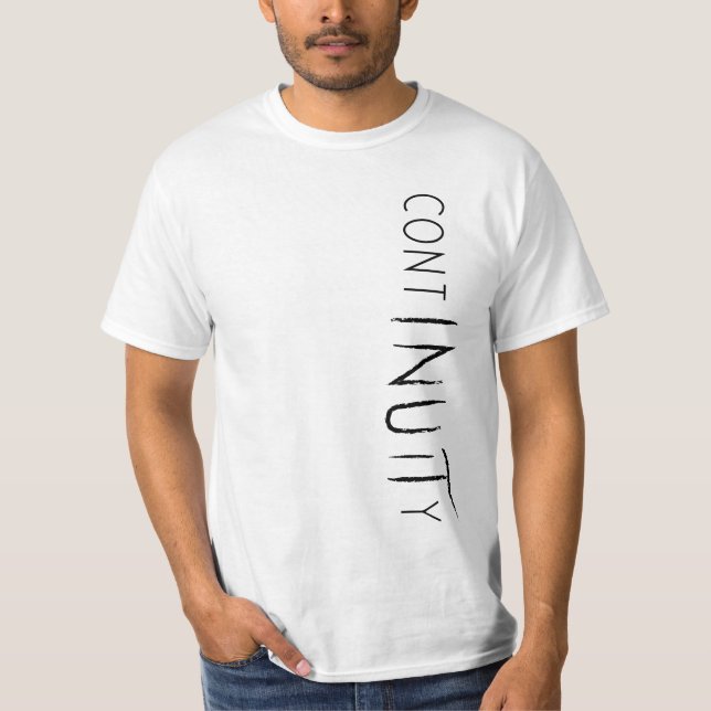 T-shirt Verticale de chemise de continuité (Devant)