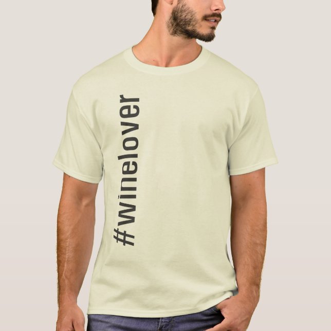 T-shirt Verticale de #winelover (Devant)