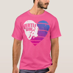 T-shirt Vertigirl Escalade Bouldering Coeur