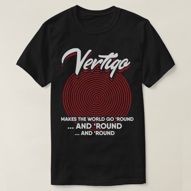 T-shirt Vertigo fait tourner le monde (Design devant)