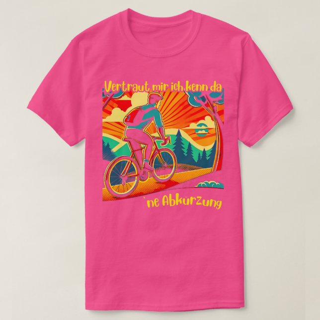 T-shirt Vertraut mir ich kenn da ne Abkrzung Wandern lusti (Design devant)