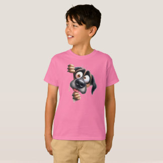 T-shirt very cute funny scared puppy