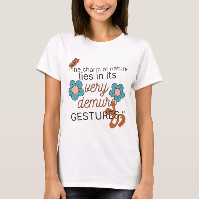 T-shirt Very Demure Gestures-Gen Z 2026, White Women Basic (Devant)