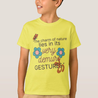 T-shirt Very Demure Gestures-Gen Z 2026, Yellow Kids Basic