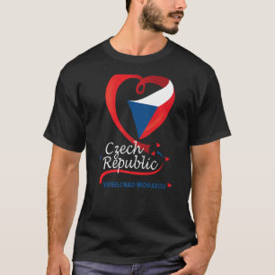 T-shirt Veseli Et Moravou République Tchèque Drapeau Cardi