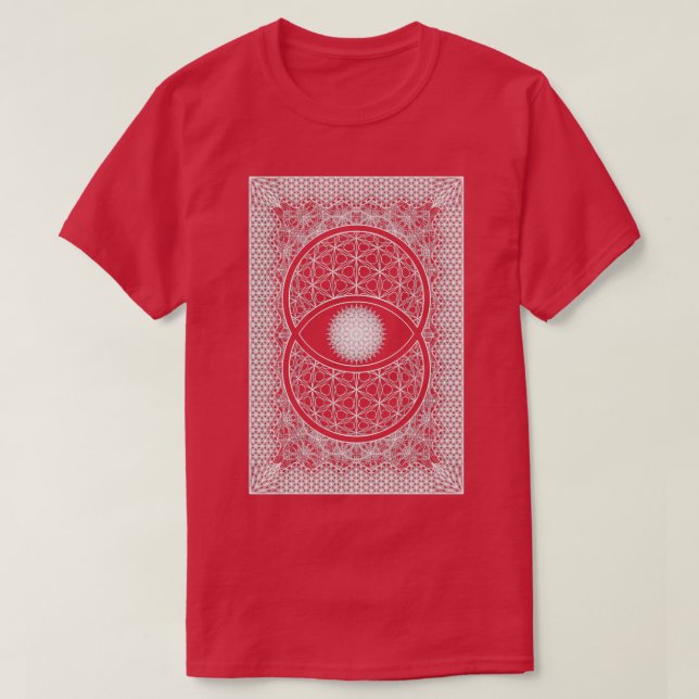 T-shirt Vesica Picsis Sacred Geometry (Design devant)