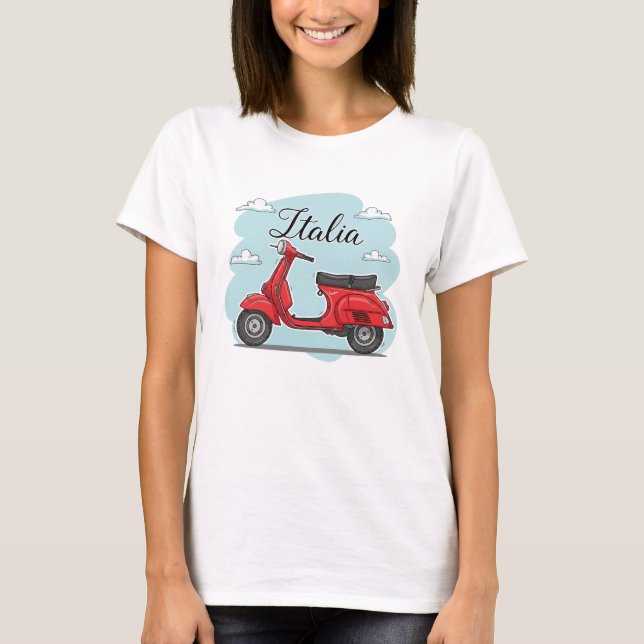 T-shirt Vespa Italie (Devant)