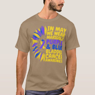 T-shirt Vessie Cancer Sensibilisation Tournesol Porter Mar