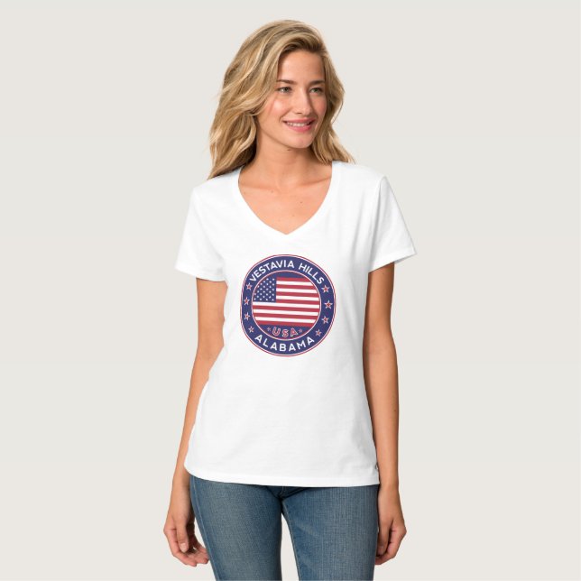 T-shirt Vestavia Hills, Alabama (Devant entier)