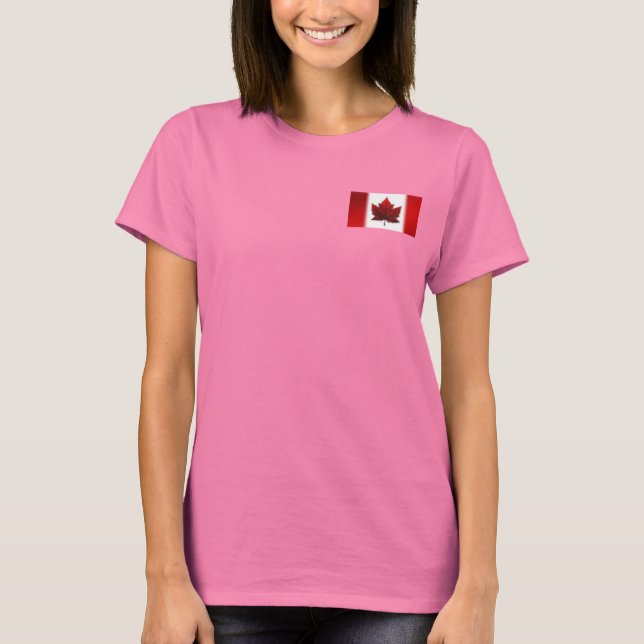 T-shirt Veste Canada féminin Veste personnalisée Canada (Devant)