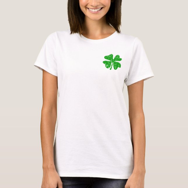 T-shirt Veste de la Saint Patrick pour femmes | shamrock v (Devant)