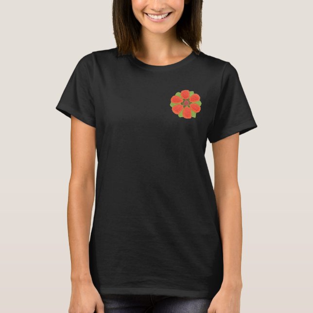 T-shirt Veste de pratique féminine de Fleur Dotty (Devant)