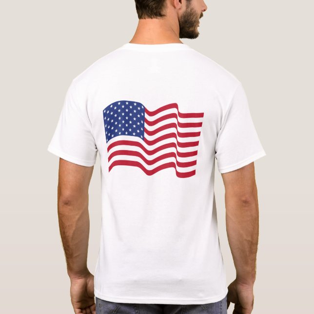 T-shirt Veste drapeau américain (Dos)