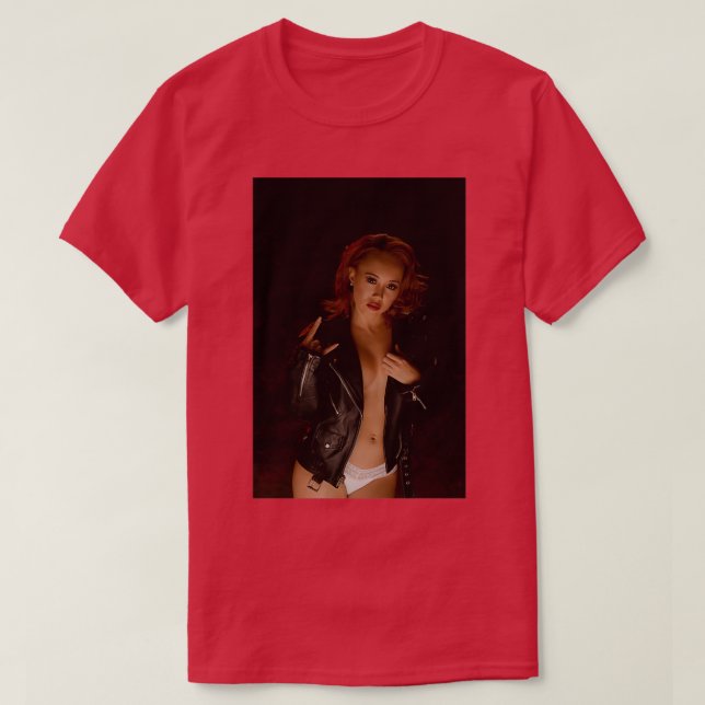 T-shirt Veste en cuir (Design devant)