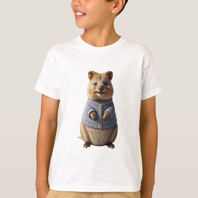 T-shirt Veste en denim Capybara Enfants (Devant)