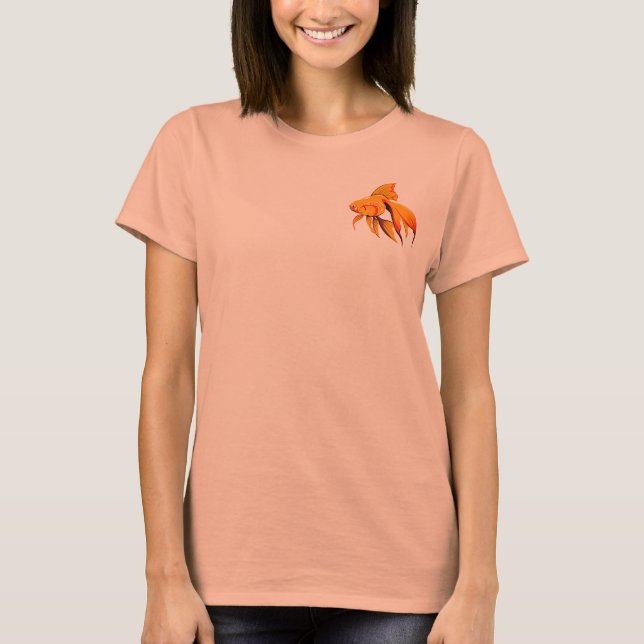 T-shirt Veste pour femmes Goldfish (Devant)