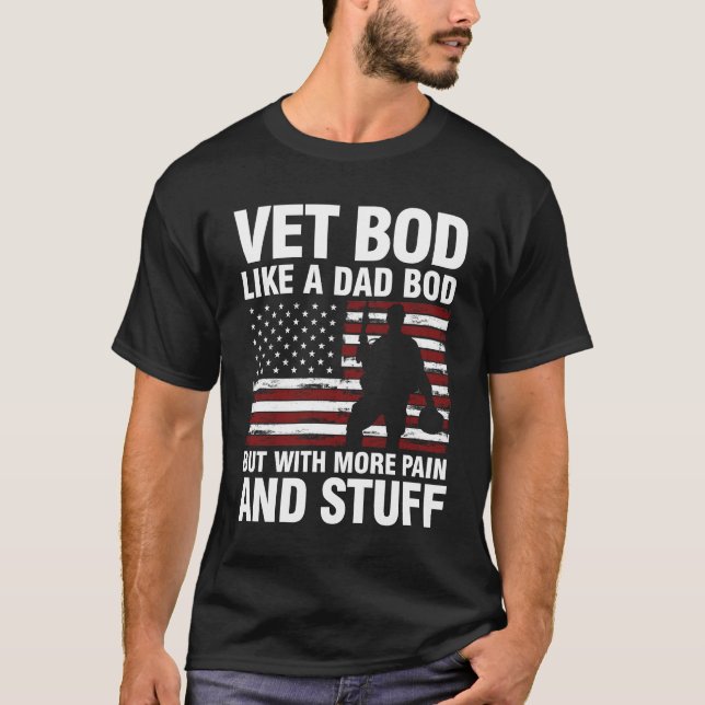 T-shirt Vet Bod comme papa Bod (Devant)