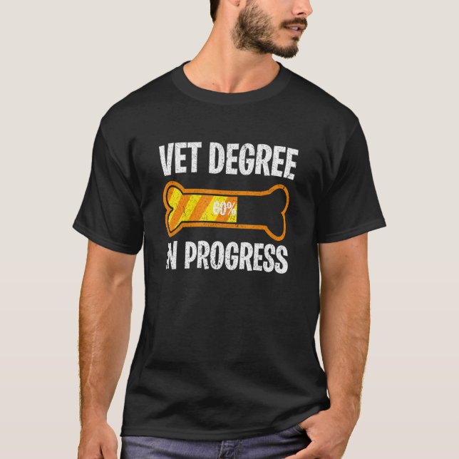 T-shirt Vet Étudiant Vétérinaire Diplôme En Cours D'Avenir (Devant)