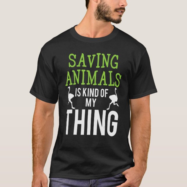 T-shirt Vet I Save Animaux 1 (Devant)