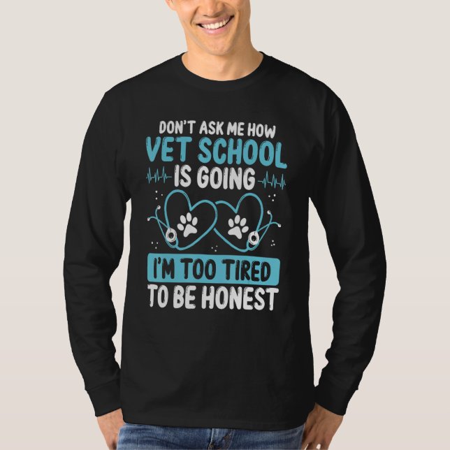 T-shirt Vet Student Graduation Party Technician Future Vet (Devant)