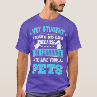T-shirt Vet Student Vétérinaire School Vétérinaire Cadeau