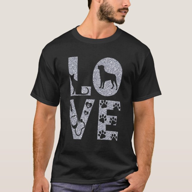 T-shirt Vet Tech Aimer Animaux Vétérinaire Tech Distressed (Devant)
