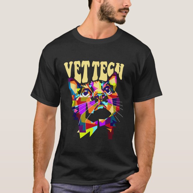 T-shirt Vet Tech Cat Kitten Pet Veterinarian Veterinary Te (Devant)