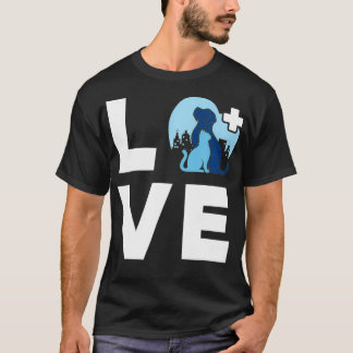 T-shirt Vet Tech Love Animal vétérinaire vétérinaire vétér