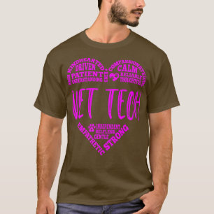 T-shirt Vet Tech Neon Pink Nurse Semaine de l'infirmière j