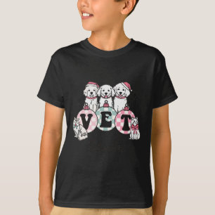 T-shirt Vet Tech Noël Vétérinaire Spécialiste animal vétér