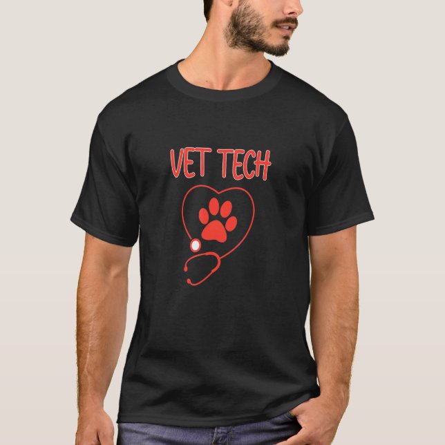 T-shirt Vet Tech Vétérinaire Docteur vétérinaire Animal vé (Devant)