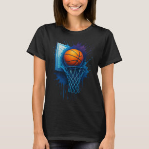 T-shirt Vêtement De Basketball Coloré Teint Avec Spl Rétro