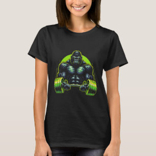 T-shirt Vêtement de gym de singe gorille Bodybuilding Work